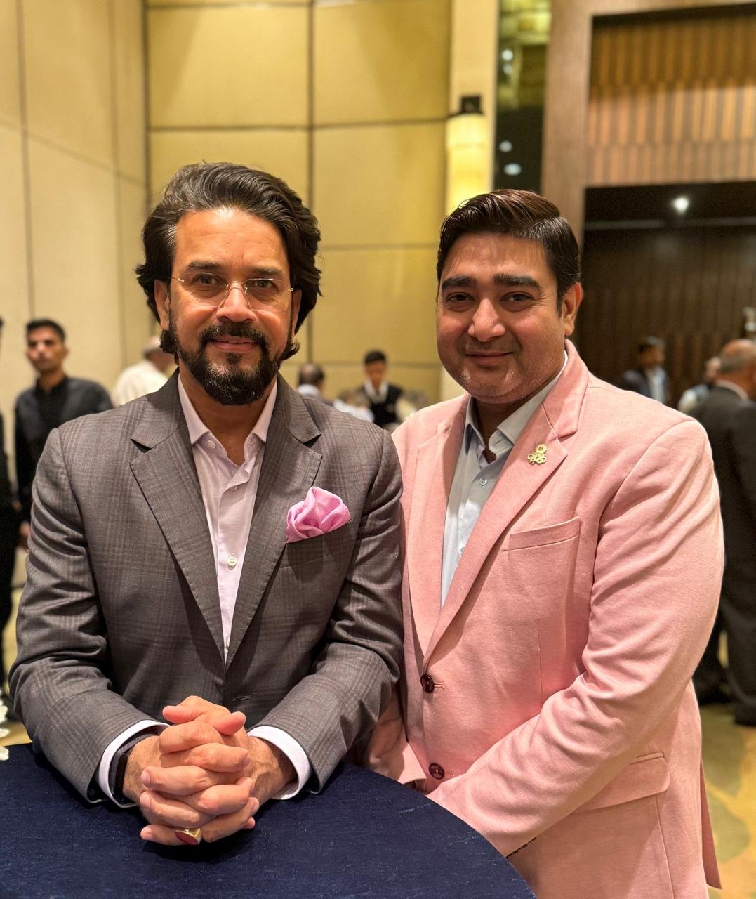 At a corporate networking evening in Kolkata.
