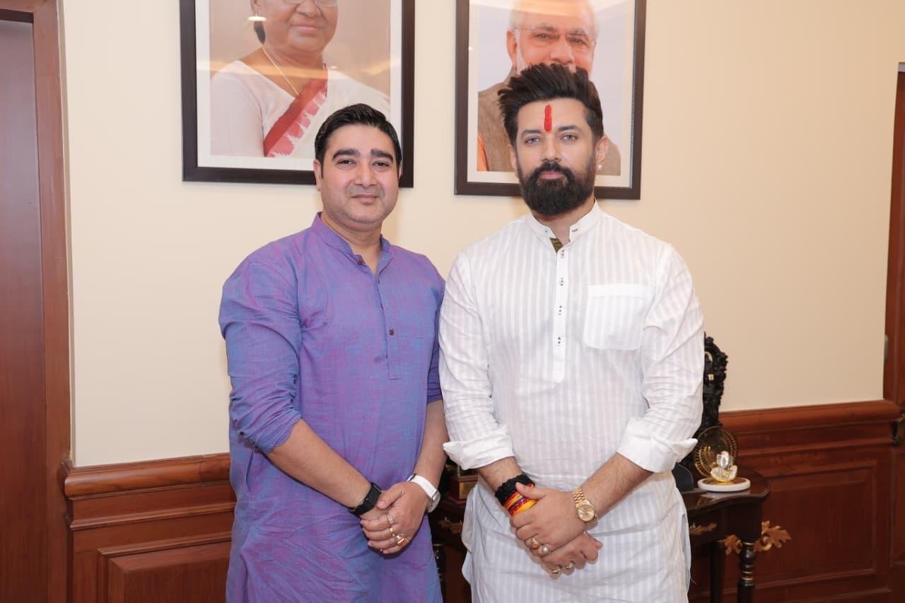 At an official visit in New Delhi, tied to his human rights and policy work.